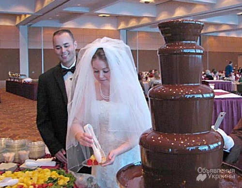 Фото заказать шоколадный фонтан на свадьбу