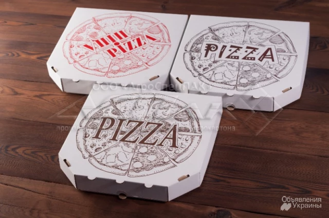 Фото Упаковка для пиццы оптом от производителя.