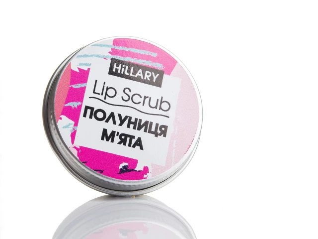 Фото Скраб для губ Полуниця М'ята HILLARY Lip Scrub Strawberry Mint, 30 г