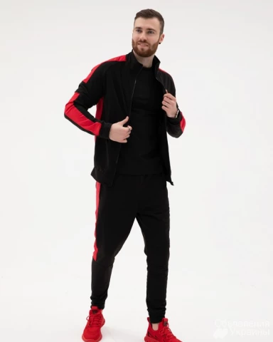 Фото Спортивные костюмы ISSA PLUS SG-15  XL черный/красный