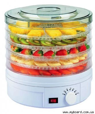 Фото Сушилка для овощей и фруктов Supretto с регулятором температуры