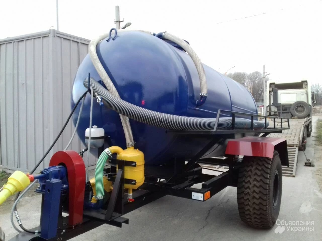 Фото Асенізаторська причіпна бочка для внесення рідкого добрива МЖТ-6