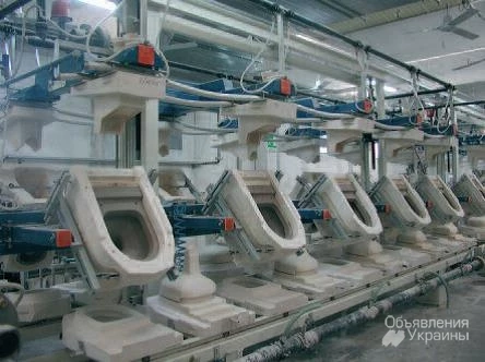 Фото Оборудование для производства керамических санитарно-технических изделий