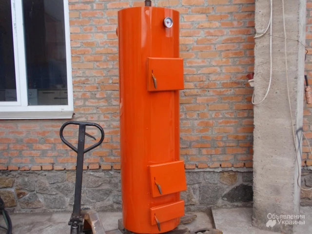 Фото Котел твердотопливный длительного горения 12 кВт Буран (с автоматикой)