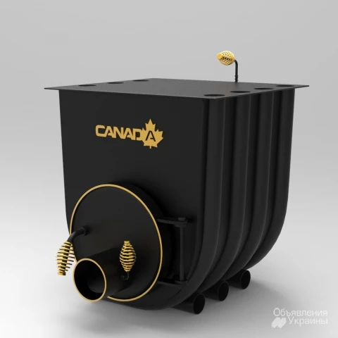 Фото Печь калориферная «Canada» с варочной поверхностью «00»
