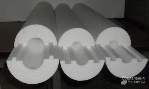 Фото Скорлупа из пенопласта для теплоизоляции труб