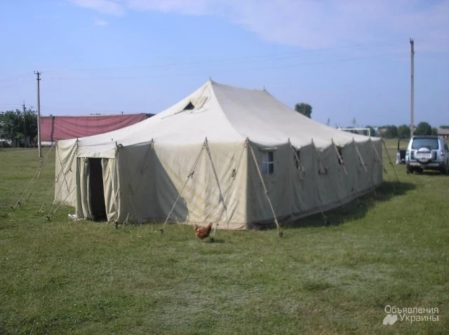 Фото большая военная палатка
