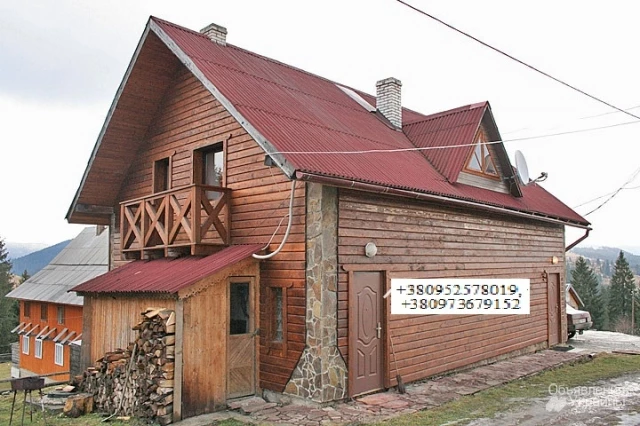 Фото 1 Яблуница Приватний двоповерховий дерев'яний будинок