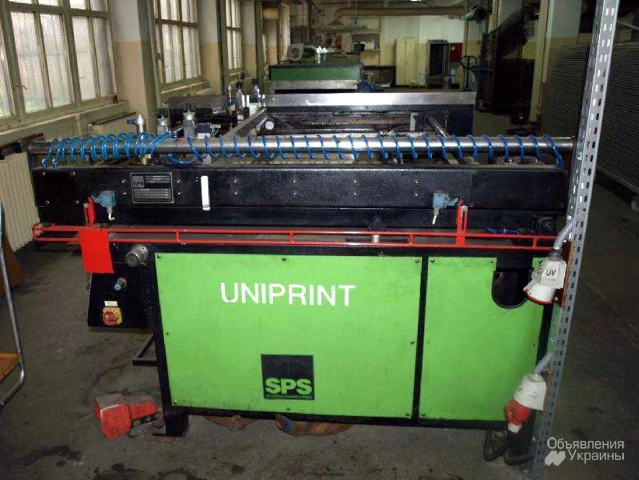 Фото Прoдам полуавтоматическую шелкотрафаретную машину SPS «Uniprint»