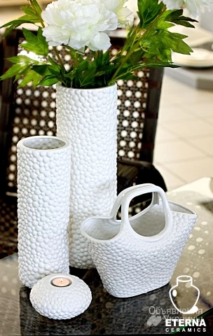 Фото Керамические вазы и подсвечники коллекции Этна от украинского производителя