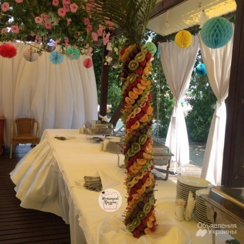 Фото Фруктовая пальма  настоящий атрибут праздничного стола