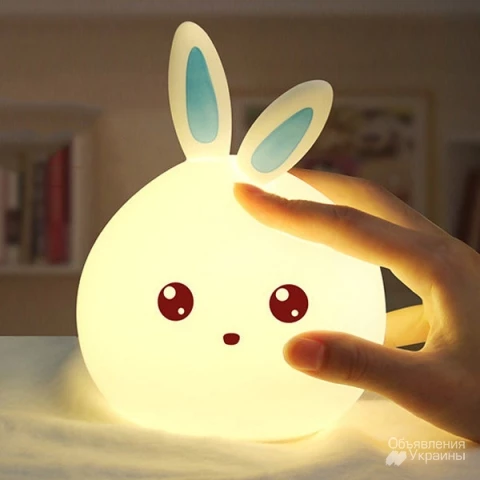 Фото Детский ночник силиконовый Кролик Rabbit Led Sleep Lamp