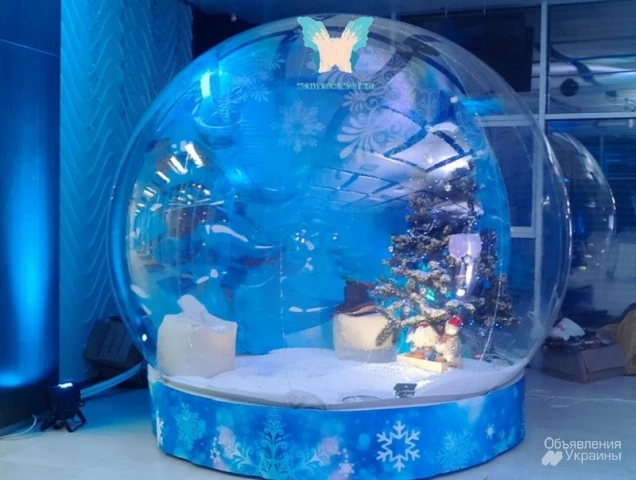 Фото Прозора сфера, диво куля, шоу куля, snow globe українське виробництво
