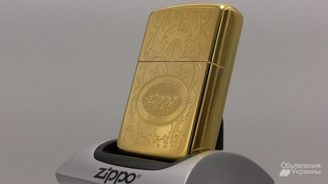 Фото Zippo 24751 American Classic позолоченная 24K золотом(999)