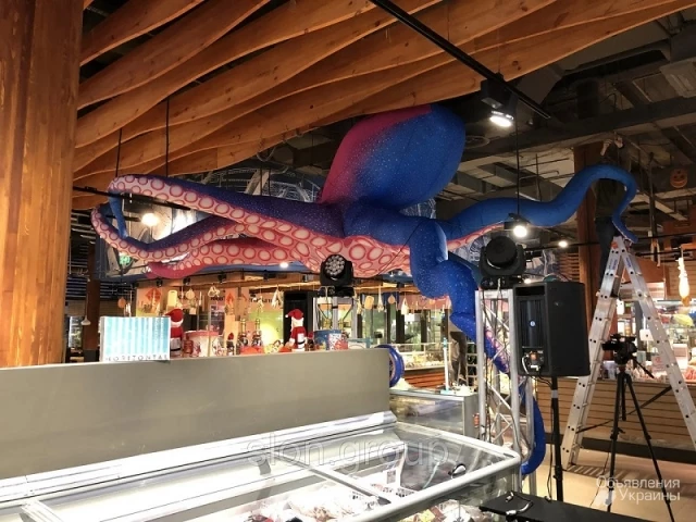 Фото Надувной рекламный осьминог Inflatable octopus, Advertising Inflatable octopus