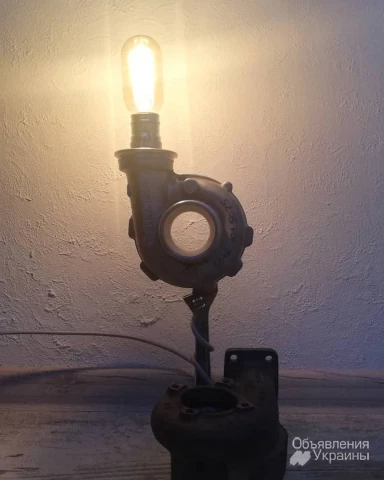 Фото Лофт світильник з турбіни