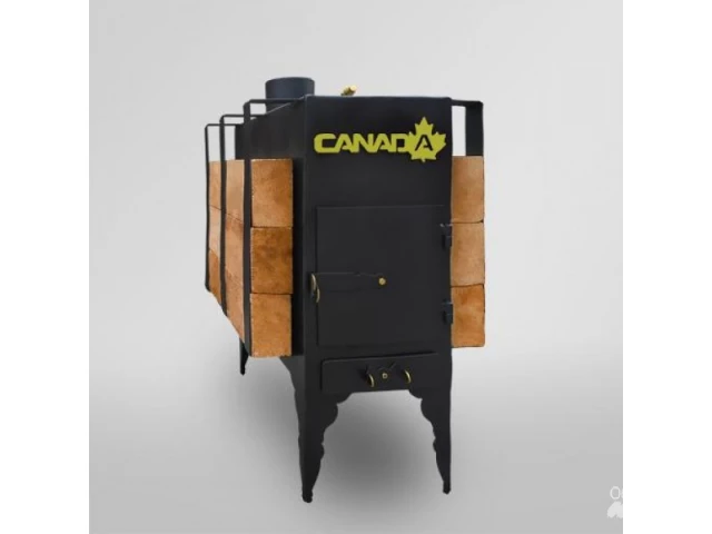 Фото Печь дровяная Canada с тепло аккумулятором