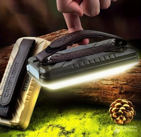 Фото Акумуляторний світильник, з функцією power bank, 10000 мАг, до 10 годин роботи