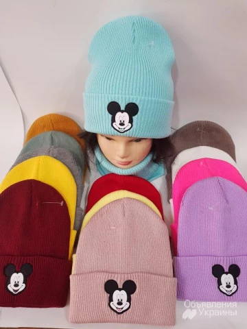 Фото Продaм оптом детские зимние шапки, головные уборы для детей