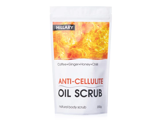 Фото Антицелюлітний розігріваючий скраб для тіла Hillary Anti-cellulite Oil Scrub, 200 г