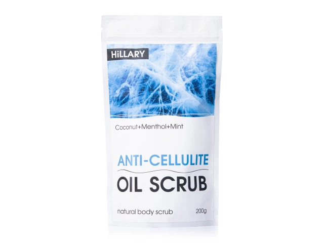 Фото Антицелюлітний охолоджуючий скраб для тіла Hillary Anti-cellulite Oil Scrub, 200 г