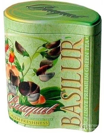 Фото Зеленый чай Basilur Зеленая свежесть ж/б 100 г