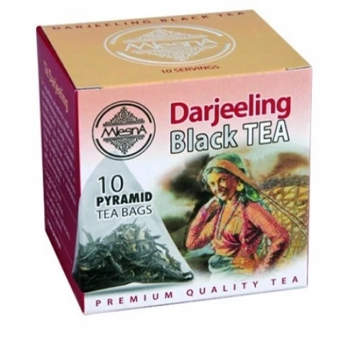 Фото Черный чай Дарджилинг в пакетиках Млесна картон 20г