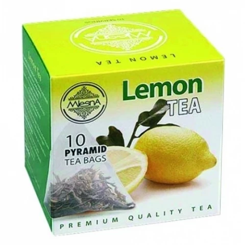 Фото Черный чай Лимон в пакетиках Млесна картон 20г