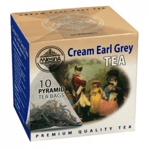 Фото Черный чай Эрл Грей со сливками в пакетиках Млесна картон 20 г
