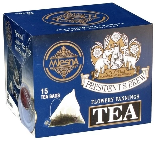 Фото Черный чай Президент Брю в пакетиках Млесна картон 30 г