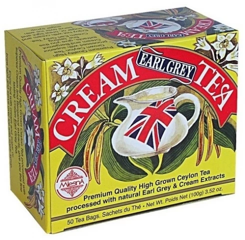 Фото Черный чай Эрл Грей со сливками в пакетиках Млесна картон 100 г