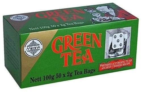 Фото Зеленый чай в пакетиках Млесна картон 100 г