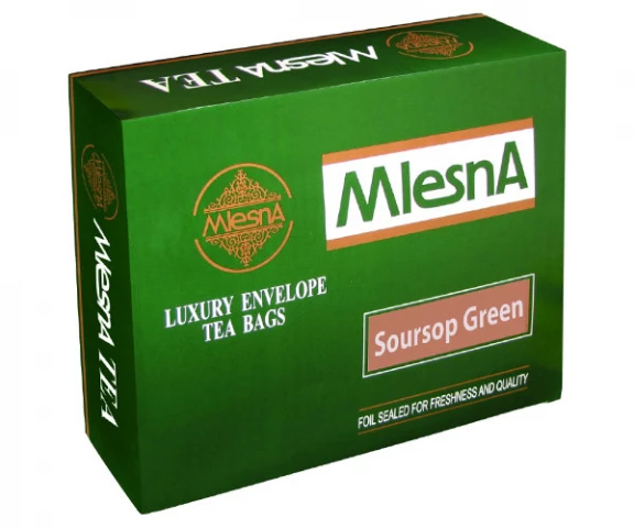 Фото Зеленый чай Саусеп в пакетиках Млесна картон 400 г