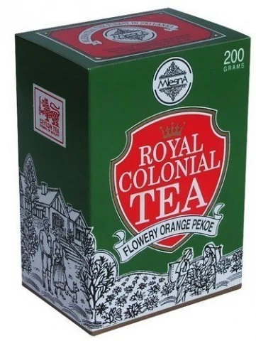Фото Черный чай Роял Колониал F.O.P Млесна картон 100 г