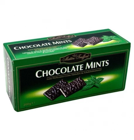 Фото Черный шоколад Maitre Truffout Chocolate Mints 200 г