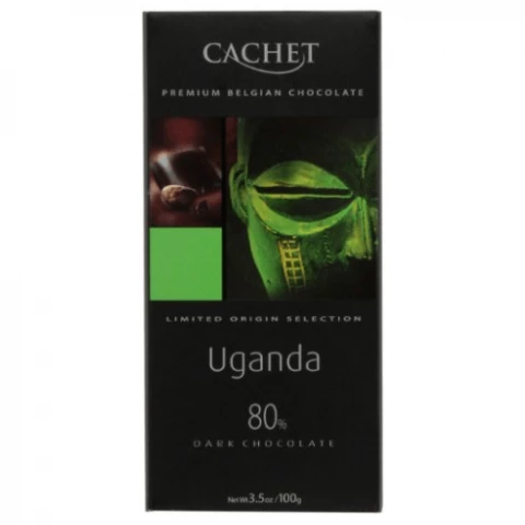 Фото Черный шоколад Cachet Уганда 80% 100 г