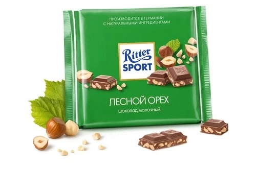 Фото Молочный шоколад Ritter Sport Лесной орех 100 г