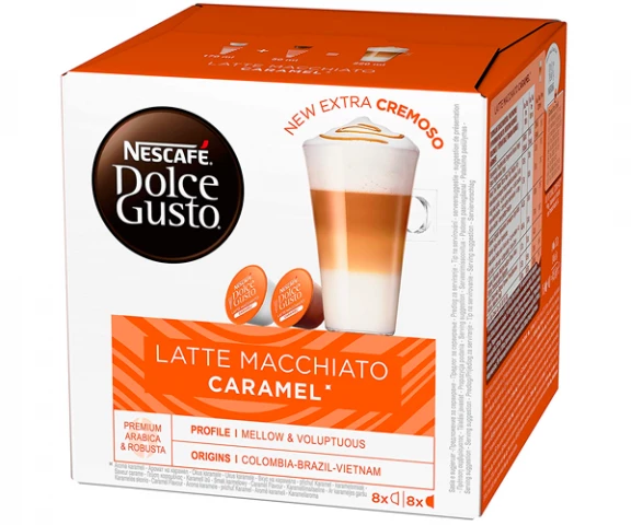 Фото Кофе в капсулах NESCAFE Dolce Gusto Latte Macchiato Caramel - 16 шт