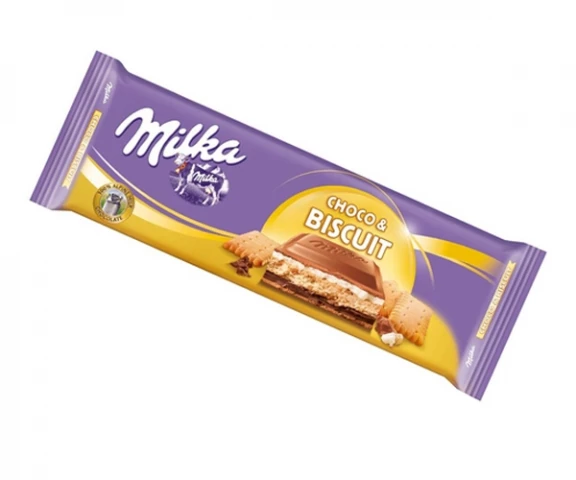 Фото Шоколад Milka Choco &amp; Biscuit 300 г