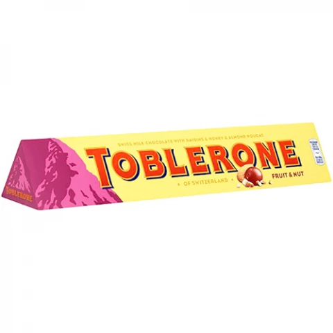 Фото Молочный шоколад Toblerone с изюмом и нугой 100 г