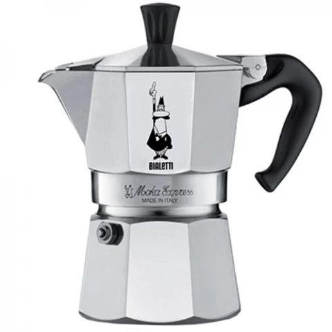 Фото Гейзерная кофеварка Bialetti Moka Express на 4 порции (0001164)