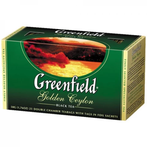 Фото Черный чай Greenfield Golden Ceylon - Цейлон в пакетиках 25 шт
