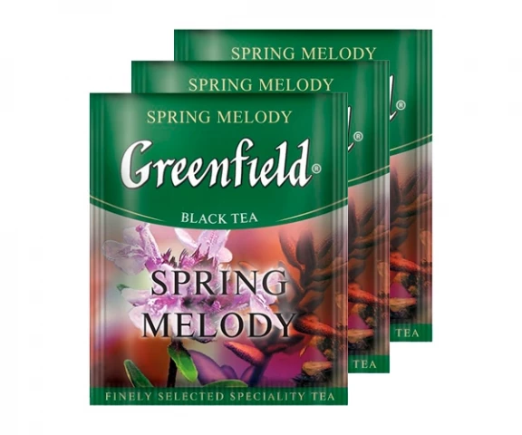 Фото Черный чай Greenfield Spring Melody - Чабрец в пакетиках 100 шт