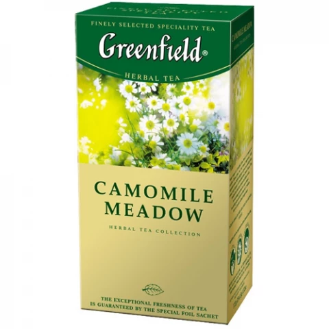Фото Травяной чай Greenfield Camomile Meadow - Ромашка в пакетиках 25 шт