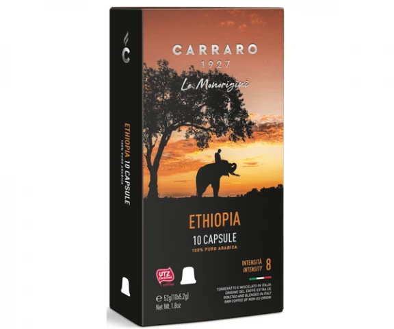 Фото Кофе в капсулах Carraro Single Origin Ethiopia Nespresso 10 шт