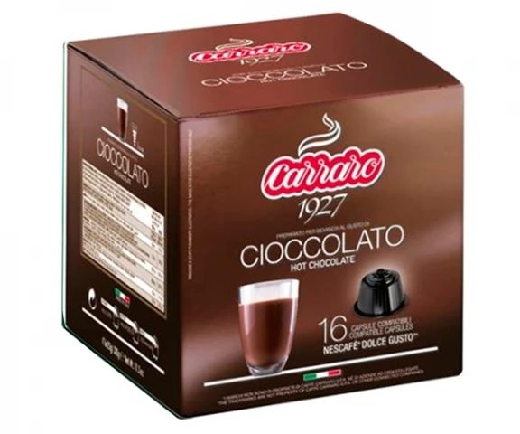 Фото Шоколад в капсулах Carraro Cioccolato Dolce Gusto 16 шт