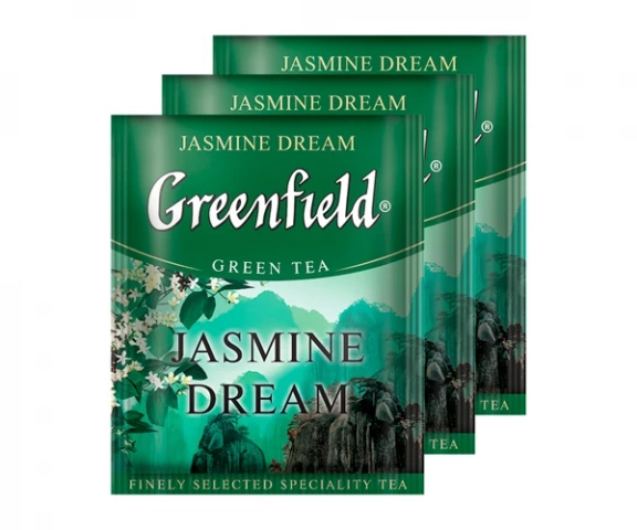 Фото Зеленый чай Greenfield Jasmine Dream - Жасмин в пакетиках 100 шт