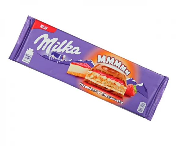 Фото Шоколад Milka Strawberry Cheesecake 300 г