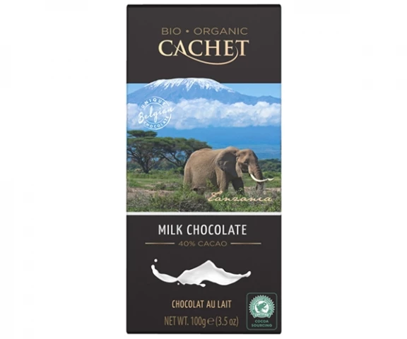 Фото Молочный шоколад Cachet Organic 40% Tanzania origin 100 г