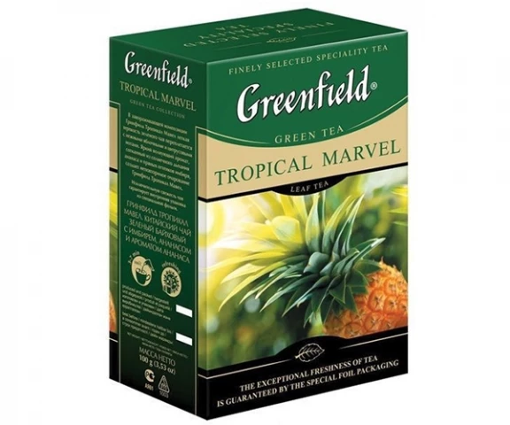 Фото Зеленый чай Greenfield Tropical Marvel - Ананас 100 г